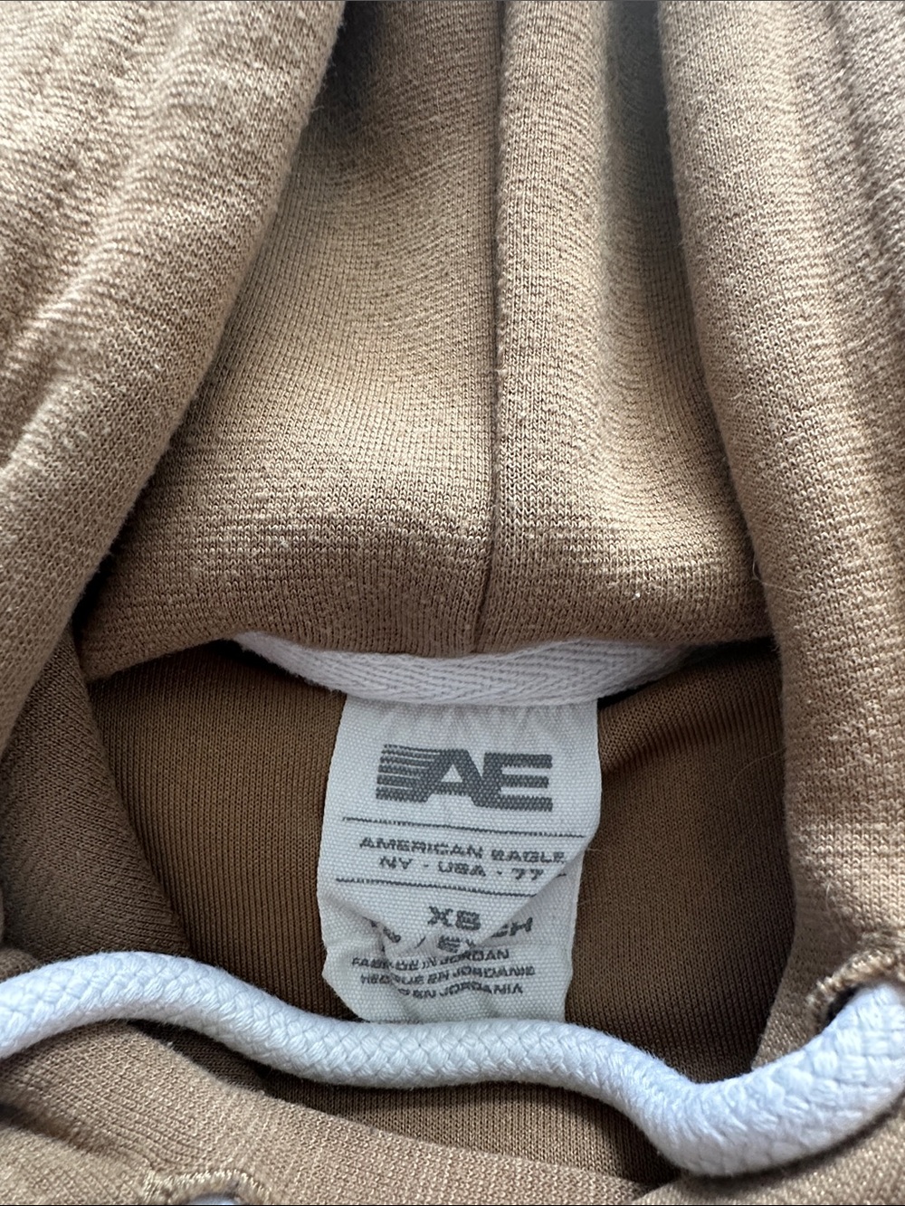 American Eagle Outfitters Tan AE 1977 Pullover Hoodie - Picture 2 of 2
